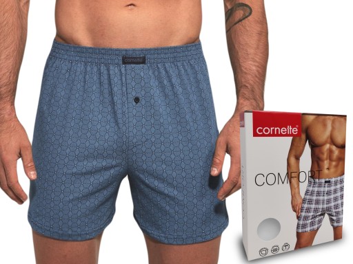 Pánske trenky tmavo modré vzorované, veľ. XL