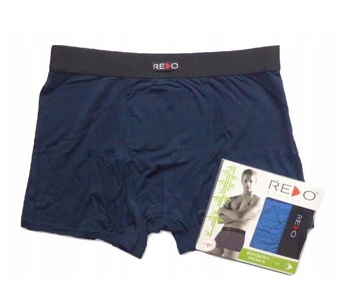 Pánske bambusové boxerky REDO tmavo modré, veľ. XXL