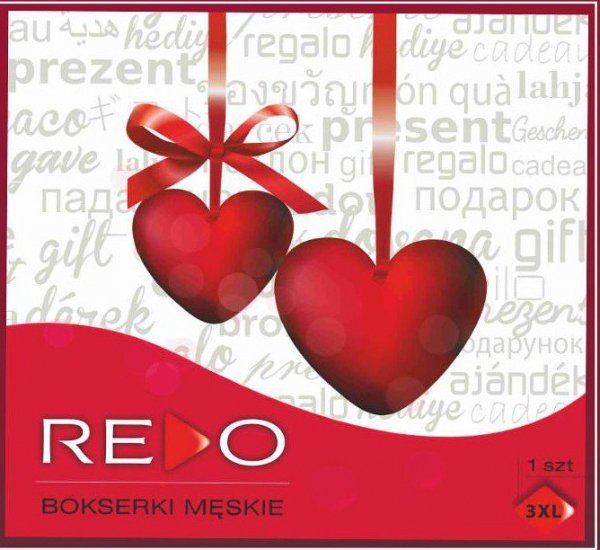 Pánske vzorované boxerky REDO čierne, veľ. L