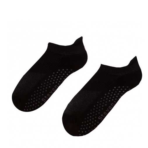 Dámske členkové protišmykové ponožky čierne, veľ. 38-40