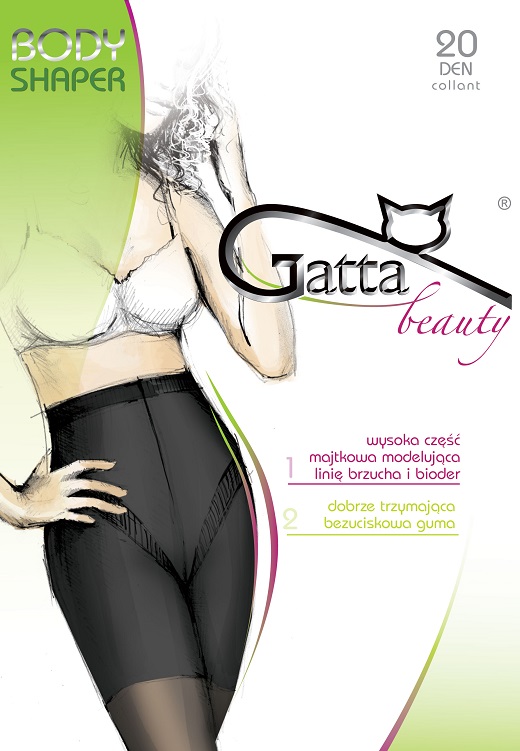 Dámske zoštíľujúce pančuchy GATTA Body Shaper 718, 20 DEN, 4-L, Visione