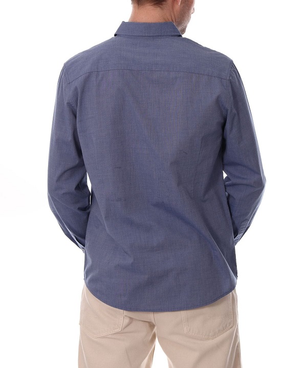 Pánska košeľa bavlnená farba jeans, veľ. M