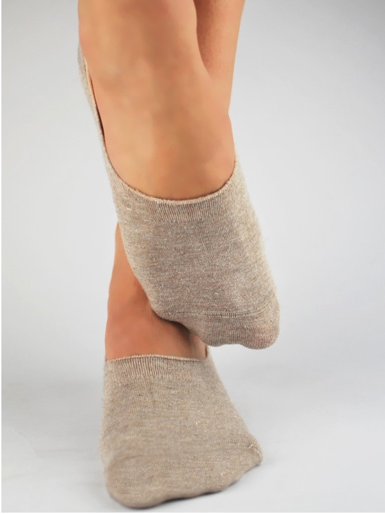 Dámske ponožky/ ťapky béžové, veľ. 35-38