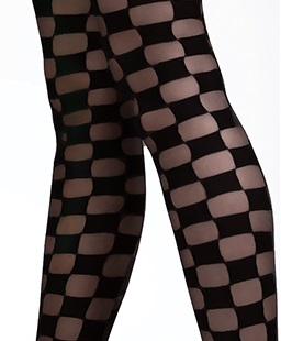 Dámske pančuchy Knittex Checkmat, 2-S, čierne (20 DEN)