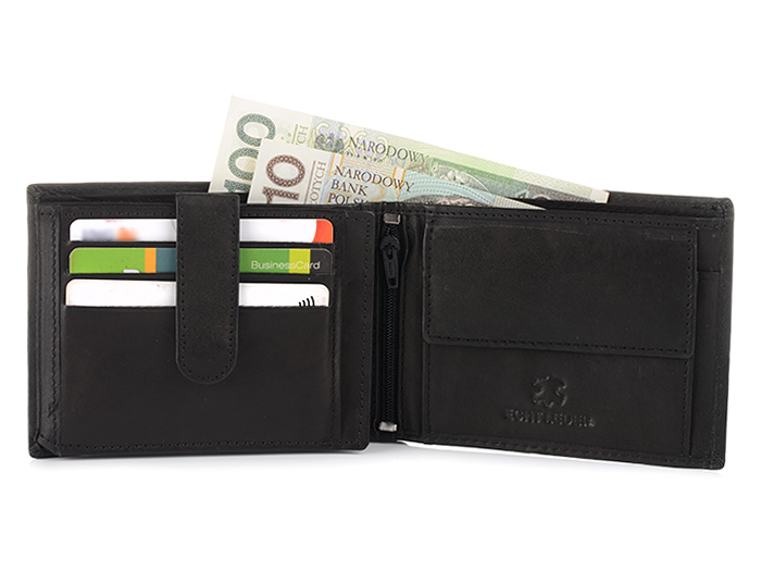 Pánska kožená peňaženka Bag Street čierna