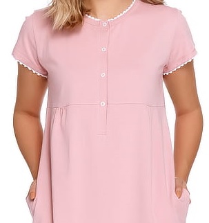 Dámska nočná košeľa na dojčenie papaya ružová, veľ. XL