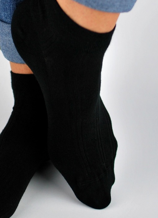 Dámske členkové ponožky bambusové čierne, veľ. 39-42