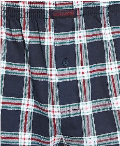 Pánske pyžamové nohavice káro, tmavo modré, veľ. XL