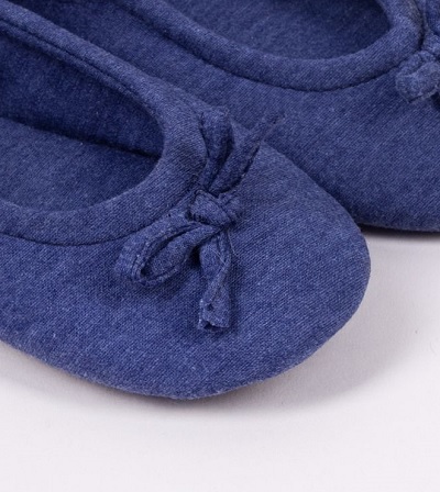 Dámske papuče, balerínky tmavo modré, veľkosť 36-37