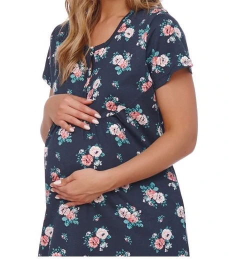 Dámska nočná košeľa na dojčenie Roses, veľ. M