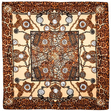 Dámska elegatná šatka hnedá Versoli