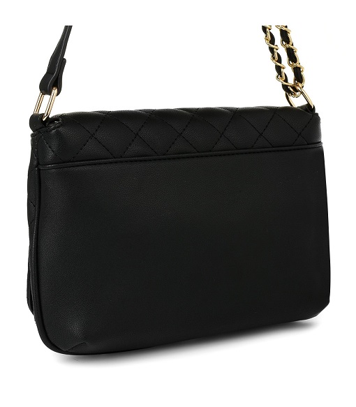 Dámska prešívaná kabelka čierna