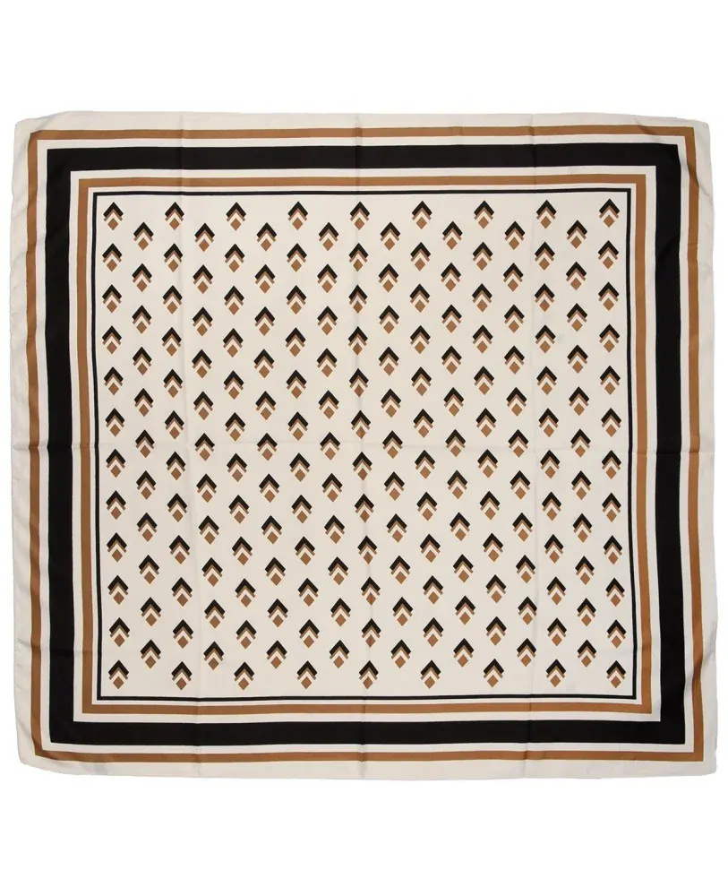 Dámska elegatná šatka hnedo čierna Versoli