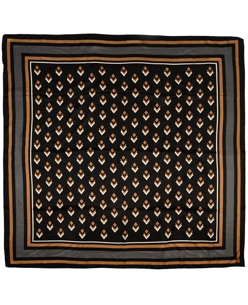 Dámska elegatná šatka čierno hnedá Versoli