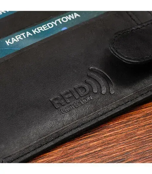 Pánska kožená peňaženka Beltimore čierna