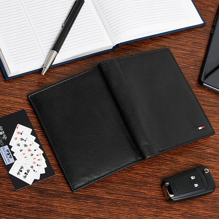 Pánska kožená RFID peňaženka Beltimore D45 čierna
