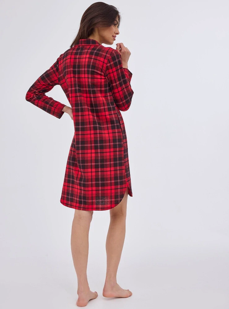 Dámska nočná košeľa so zapínaním na gombíky Kaya 2, veľ. XL