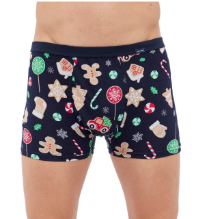 Pánske vianočné boxerky čierne Candy, veľ. M