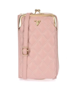 Dámska crossbody kabelka na mobil a peňaženka 2v1, ružová
